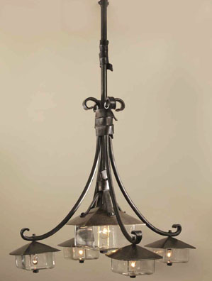 Coe Studios Architectural Lighting - Solid Bronze Chandelier